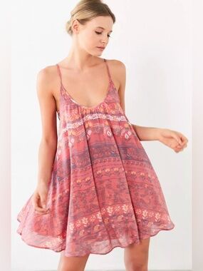 UO Kimchi Blue Lace-Up Side Mini Dress